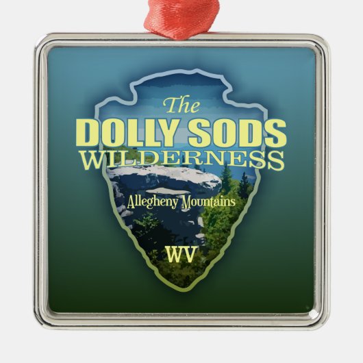 Dolly Sods WA (pijlpunt) Metalen Ornament (Voorkant)