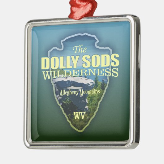 Dolly Sods WA (pijlpunt) Metalen Ornament (Links)