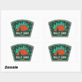 Dolly Sods Wilderness Camping Rechthoekige Sticker (Vel)