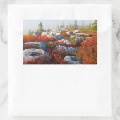 Dolly Sods Wilderness Herfst Schilderachtig met mi Rechthoekige Sticker (Tas)
