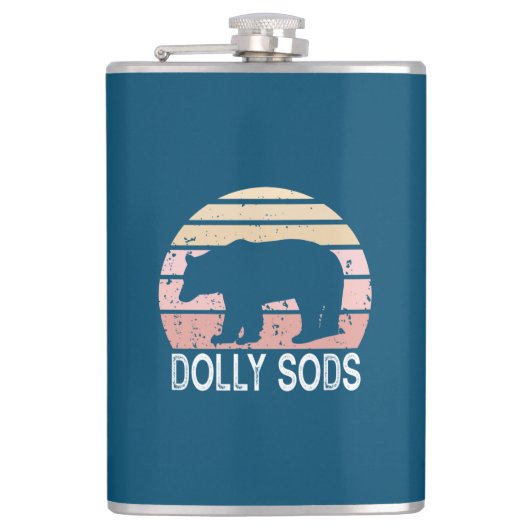 Dolly Sods Wilderness Retro Beer Heupfles (Voorkant)