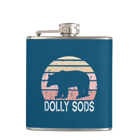 Dolly Sods Wilderness Retro Beer Heupfles (Voorkant)