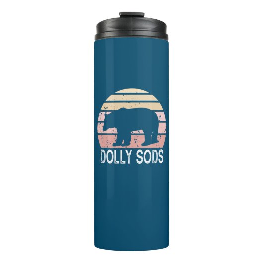 Dolly Sods Wilderness Retro Beer Thermosbeker (Voorkant)