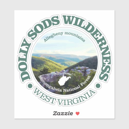Dolly Sods Wilderness Sticker (Vel)