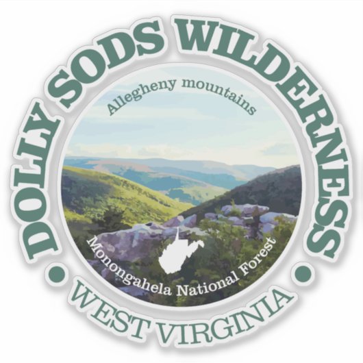Dolly Sods Wilderness Sticker (Voorkant)