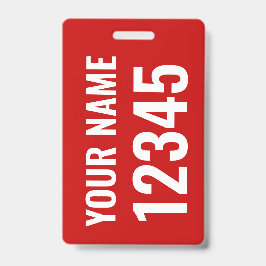 Dolly Tag / Zeilzaklabel met naam en zeilnummer Badge