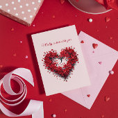 Dolly Verliefd | Bloemhart | Aangepaste tekst en n Feestdagenkaart