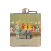 Dolly Wasserij Meisje  Spelen Dolls Schattig Heupfles (Achterkant)