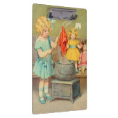 Dolly Wasserij Meisje  Spelen Dolls Schattig Klembord (Rechts)