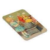 Dolly Wasserij Meisje  Spelen Dolls Schattig Magneet (Rechterzijde)