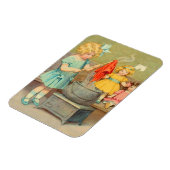 Dolly Wasserij Meisje  Spelen Dolls Schattig Magneet (Linkerzijde)