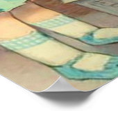 Dolly Wasserij Meisje  Spelen Dolls Schattig Poster (Hoek)