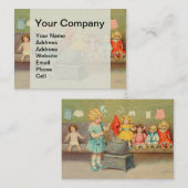 Dolly Wasserij Meisje  Spelen Dolls Schattig Visitekaartje (Voorkant / Achterkant)