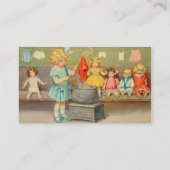 Dolly Wasserij Meisje  Spelen Dolls Schattig Visitekaartje (Achterkant)