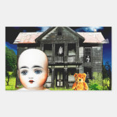 Dollys geweldige Escape Digital Speelgoed Ghost Ar Rechthoekige Sticker (Voorkant)
