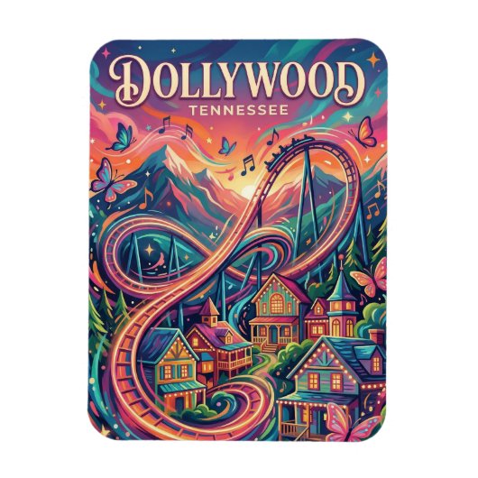 Dollywood Tennessee Magneet (Verticaal)