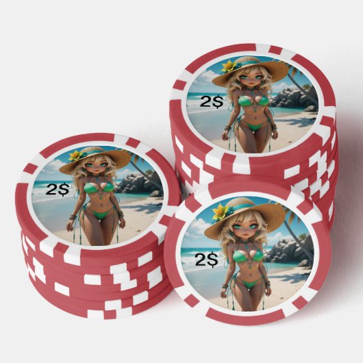 Dollz by: Svace 01 2$ Poker Chip (Opstapeling)
