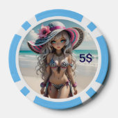 Dollz by: Svace 01 5$ Poker Chip (Achterkant)