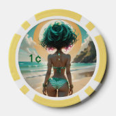 Dollz by: Svace 03 1¢ Poker Chip (Achterkant)