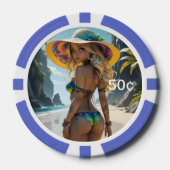 Dollz by: Svace 03 50¢ Poker Chip (Voorkant)