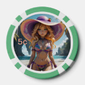 Dollz by: Svace 03 5¢ Poker Chip (Achterkant)