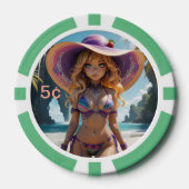 Dollz by: Svace 03 5¢ Poker Chip (Voorkant)