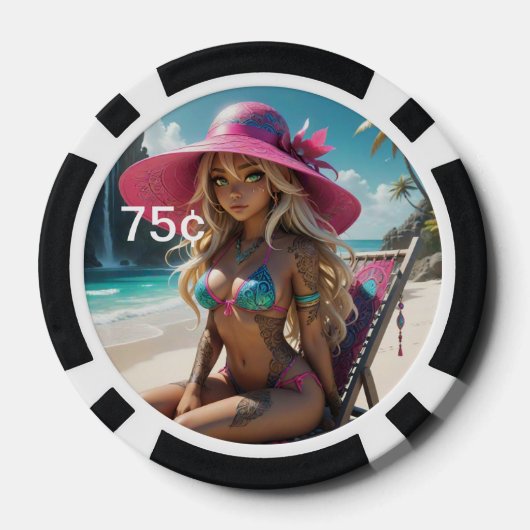 Dollz by: Svace 03 75¢ Poker Chip (Achterkant)