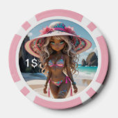 Dollz by: Svace 04 1$ Poker Chip (Achterkant)