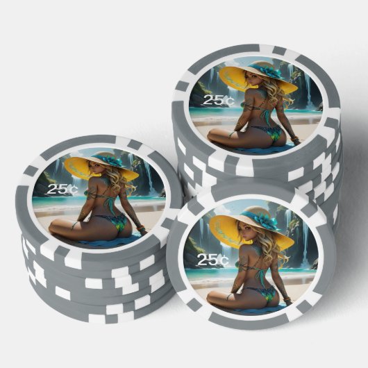 Dollz by: Svace 05 25¢ Poker Chip (Opstapeling)