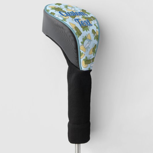 Dolmadakia Pattern Golf Head Hoesje Golfheadcover (Schuin)
