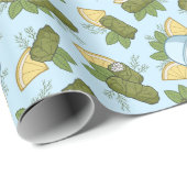 Dolmadakia Pattern Wrapping Paper Cadeaupapier (Rol Hoek)