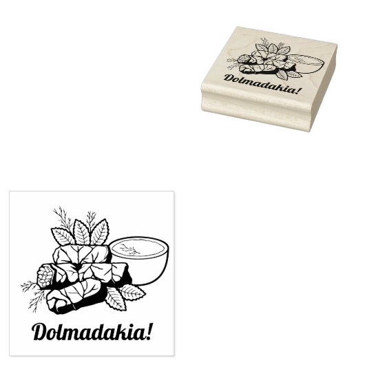 Dolmadakia Rubber Stamp Rubberstempel (Gestempeld)