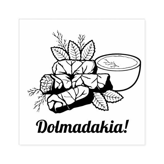 Dolmadakia Rubber Stamp Rubberstempel (Afrduk)