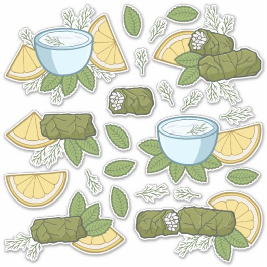 Dolmadakia Sticker Set (Voorkant)