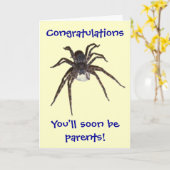 Dolomedes Feliciter Expectant Parents Kaart (Gele Bloem)