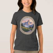 Dolomiet bergen Italië Tri-Blend Shirt (Voorkant)