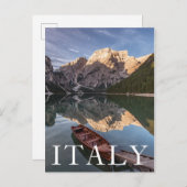 Dolomietalpen | Pragser Wildsee | Tirol, Italië Briefkaart (Voorkant / Achterkant)