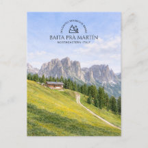 Dolomieten Alpen Hut Aquarel Natuur Landschap