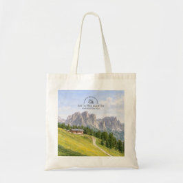 Dolomieten Alpen Hut Aquarel Natuur Landschap Tote Bag