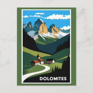 Dolomieten Bergen Italië Landschap Briefkaart