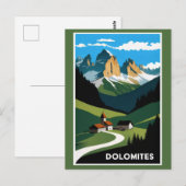  Dolomieten Bergen Italië Landschap Briefkaart (Voorkant / Achterkant)