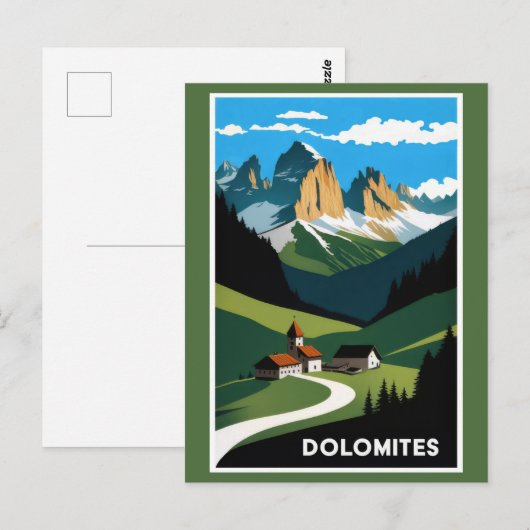  Dolomieten Bergen Italië Landschap Briefkaart (Voorkant / Achterkant)