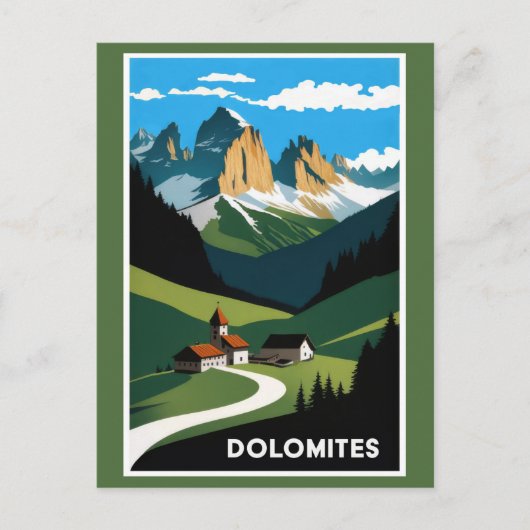  Dolomieten Bergen Italië Landschap Briefkaart (Voorkant)