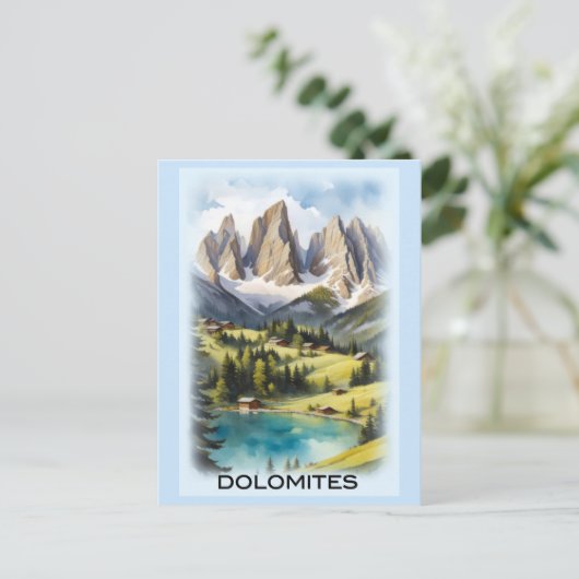  Dolomieten Bergen Italië Landschap Briefkaart (Staand voorkant)