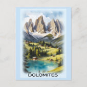  Dolomieten Bergen Italië Landschap Briefkaart (Voorkant)