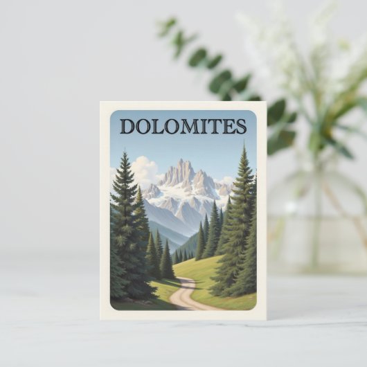  Dolomieten Bergen Italië Landschap Briefkaart (Staand voorkant)