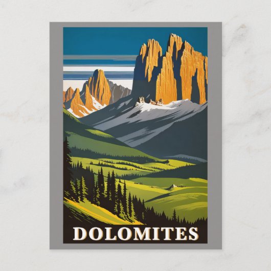 Dolomieten Bergen Italië Landschap Briefkaart (Voorkant)
