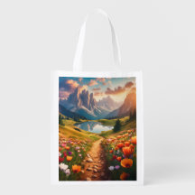 Dolomieten Bergen Vintage Reisposter Kunst