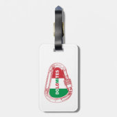 Dolomieten die Carabiner beklimmen Bagagelabel (Achterkant verticaal)