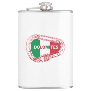 Dolomieten die Carabiner beklimmen Heupfles